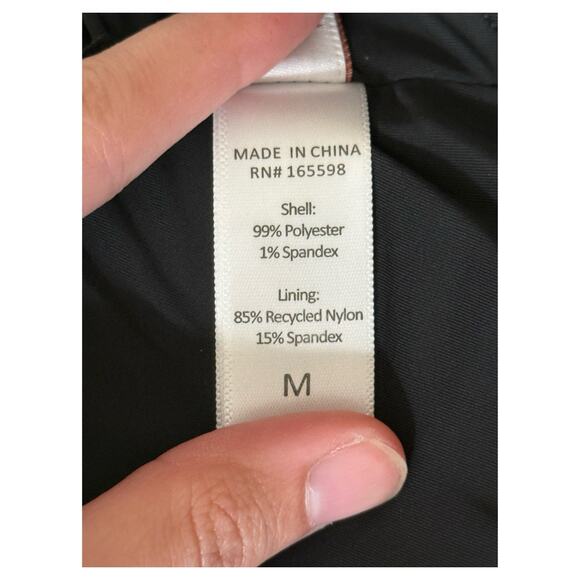 Andie The Liku Smocked scoop back one piece swimsuit black size Medium M - Picture 6 of 8